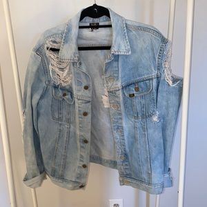 Lee Custom ripped jean jacket